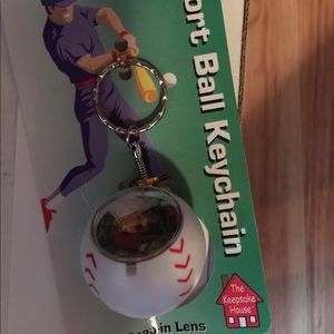 Add your own photo… baseball key chain.